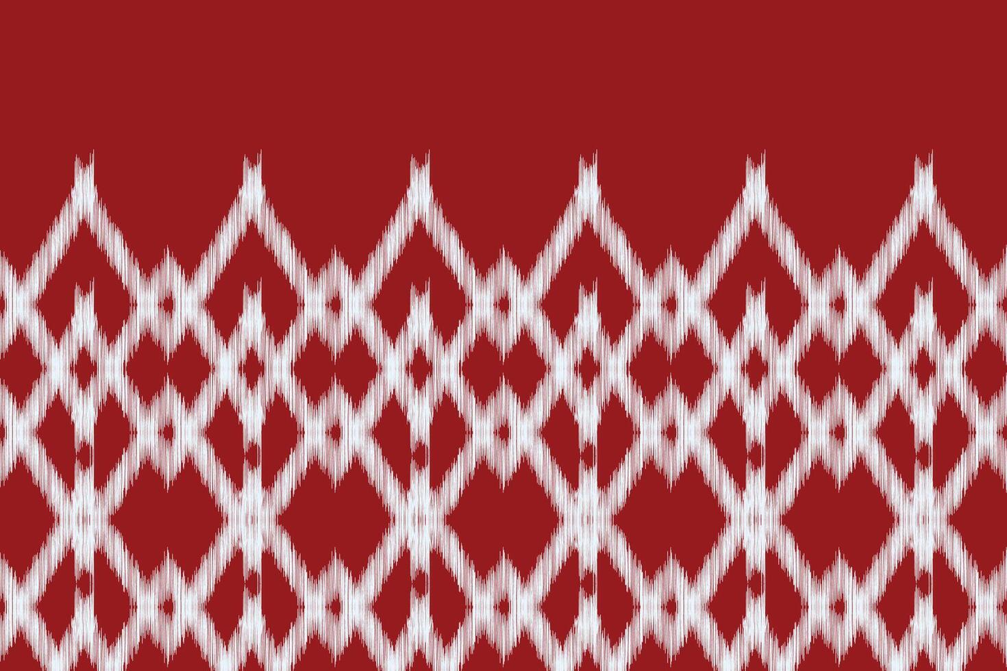traditional Ethnic ikat motif fabric pattern geometric style.African Ikat embroidery Ethnic oriental pattern red background wallpaper. Abstract,,illustration.Texture,frame,decoration. vector