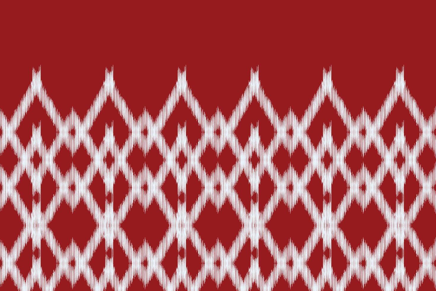 tradicional étnico ikat motivo tela modelo geométrico estilo.africano ikat bordado étnico oriental modelo rojo antecedentes fondo de pantalla. resumen, ilustración.textura, marco, decoración. vector