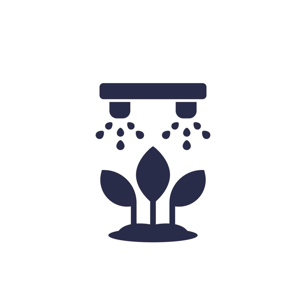 irrigation system for watering plants icon vector