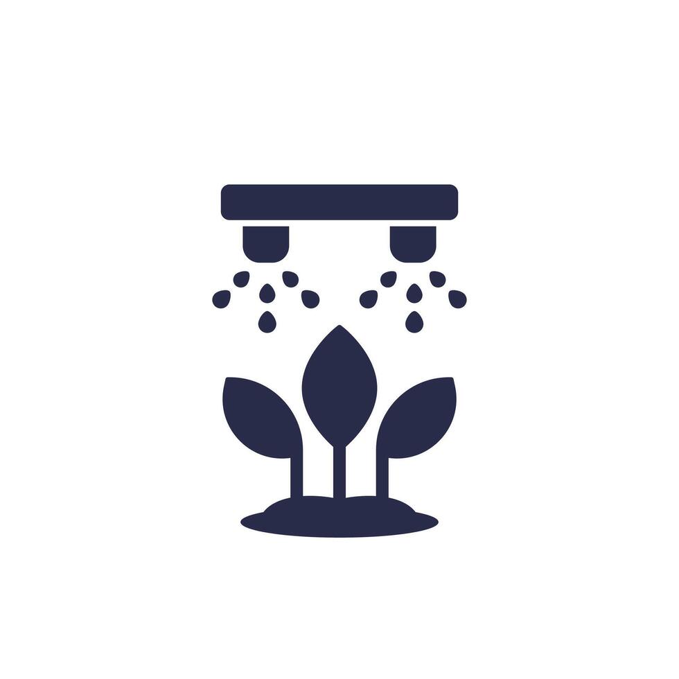 irrigation system for watering plants icon vector