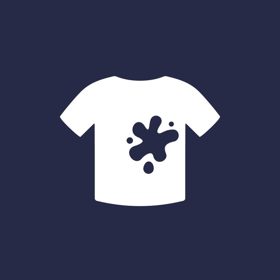 stain on a shirt icon vector