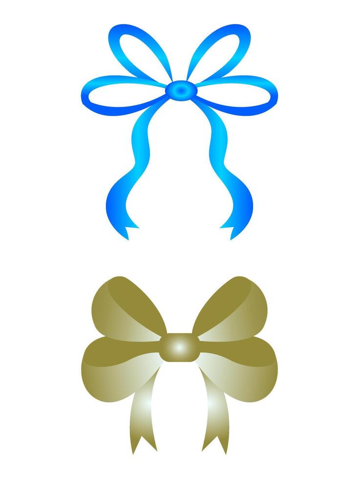 Modern simple ribbons collection vector
