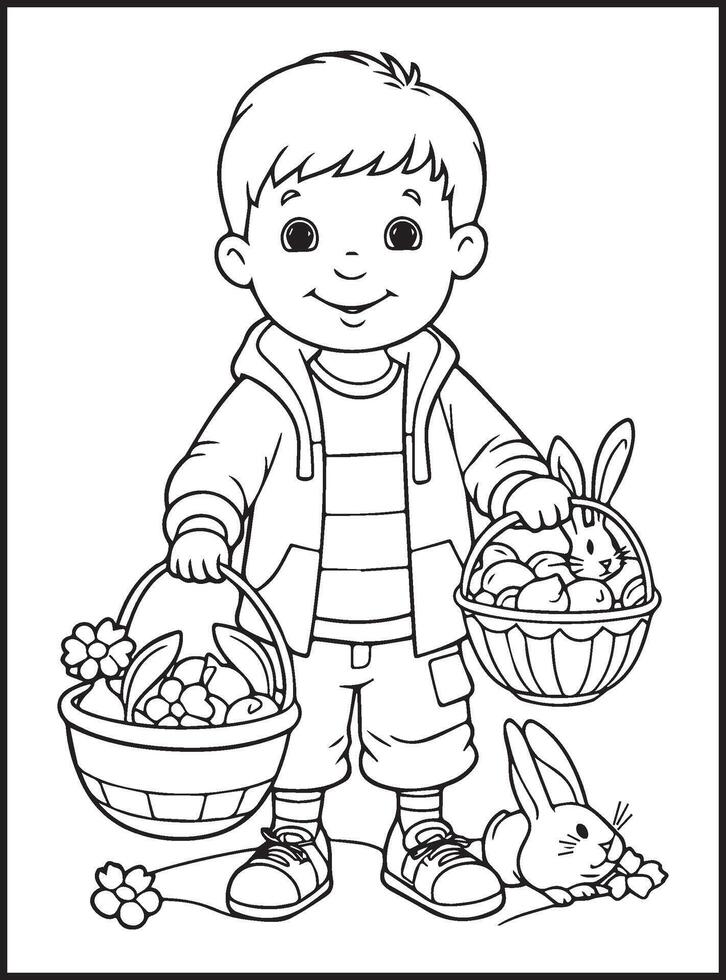 Cute Spring An Adult Coloring page vector