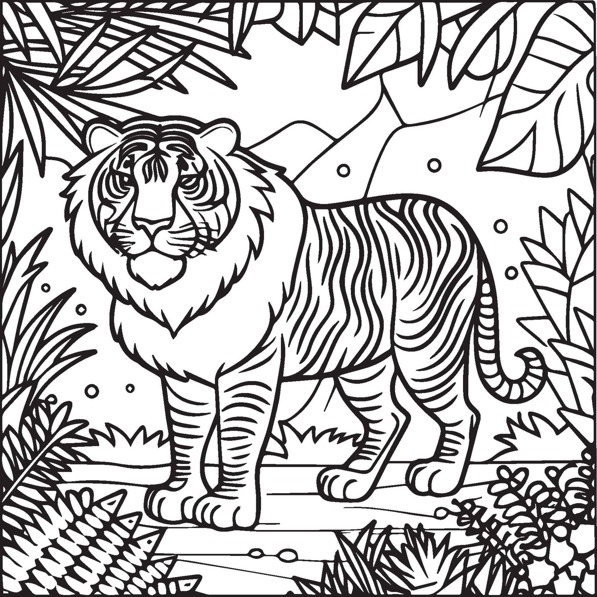 Unleash Your Child's Inner Artist with Free Coloring Pages of Jungle