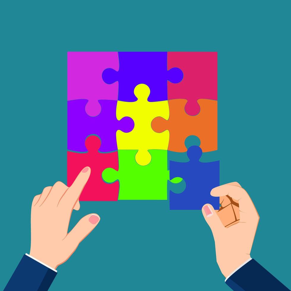 Assemble the puzzle vector
