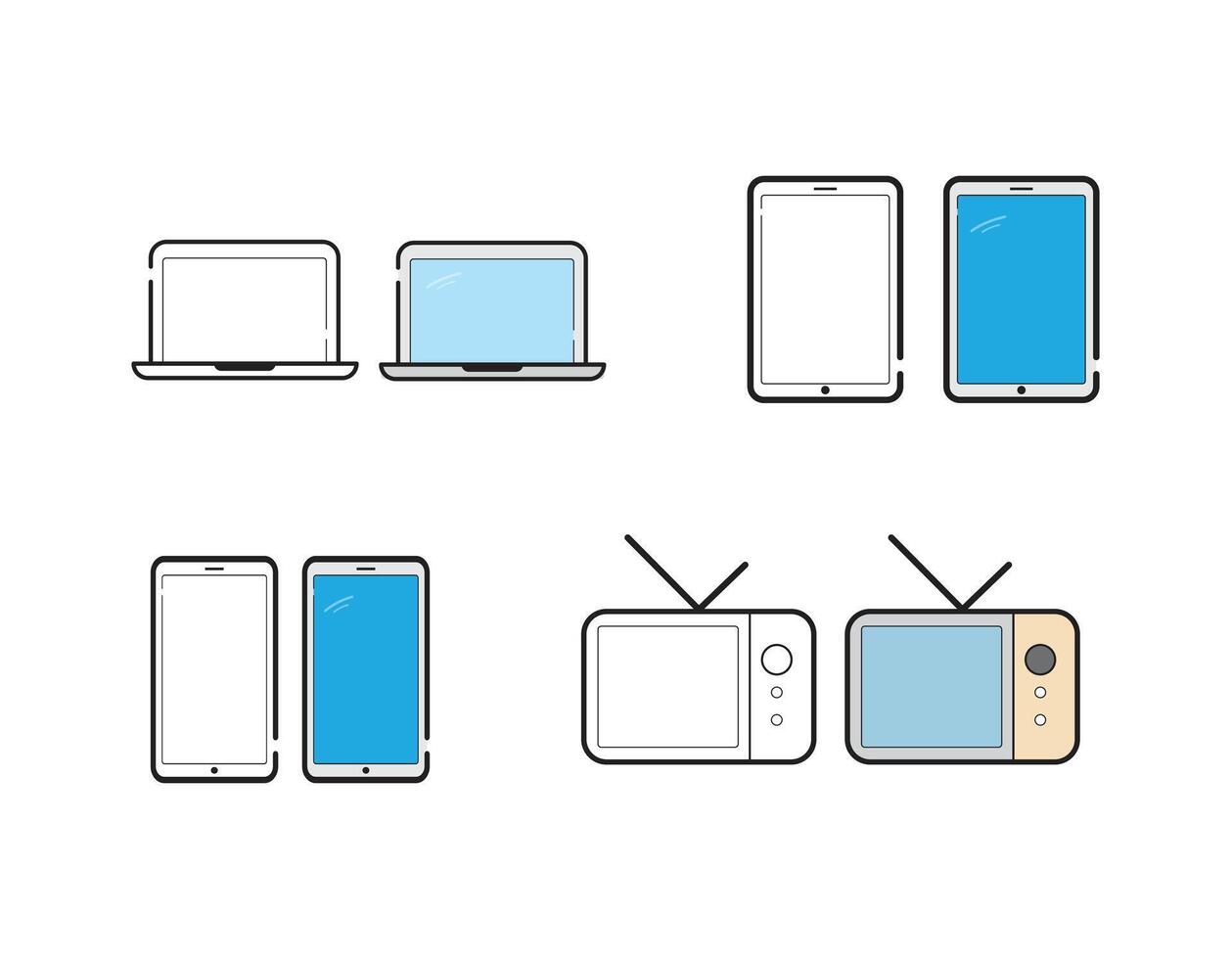 gráfico diseño. conjunto de píxel perfecto iconos plano color estilo. variedad de único visual metáforas adecuado para amplio rango de usos vector