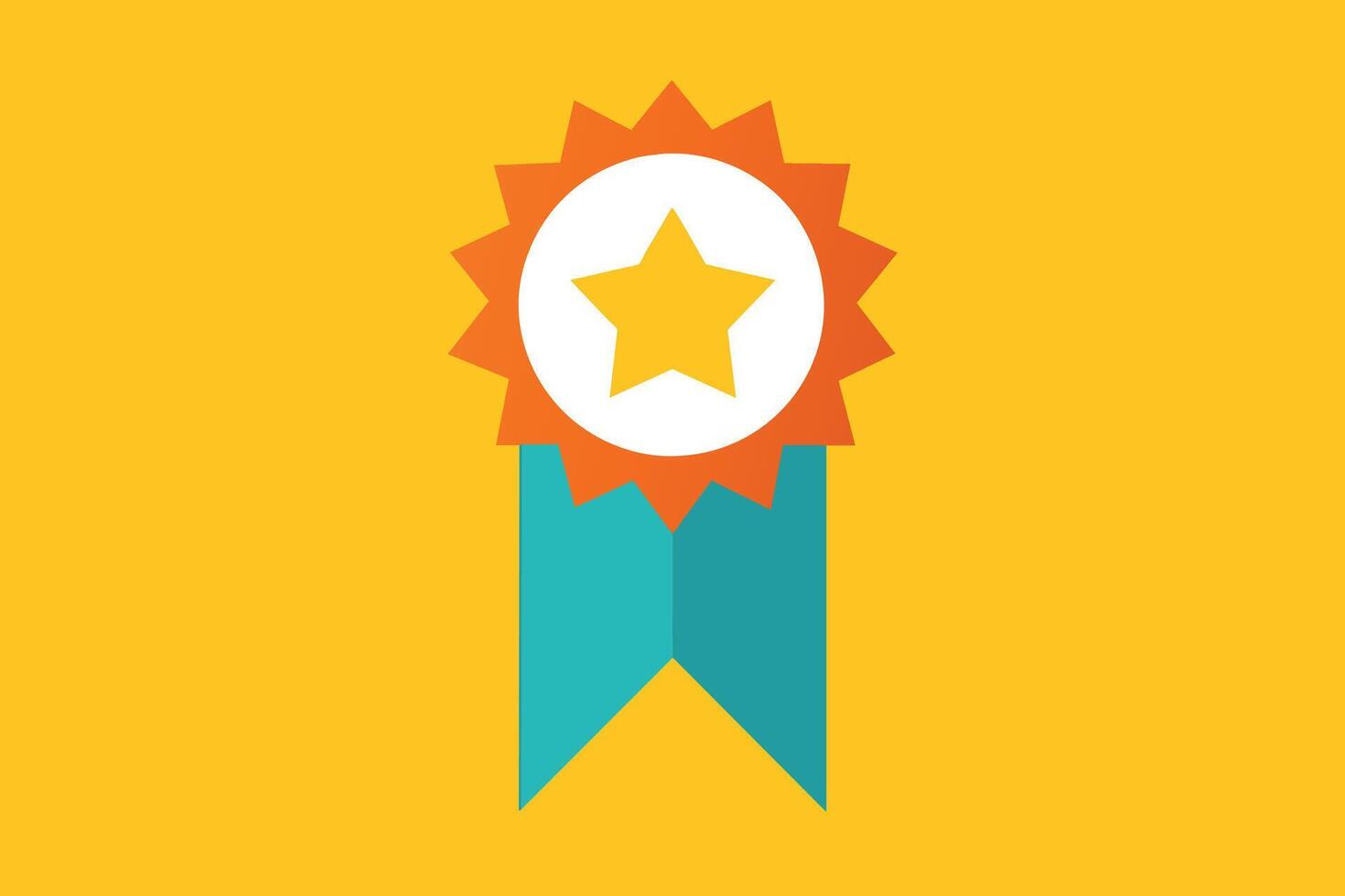 Simple Award Icons with Ribbon design vector