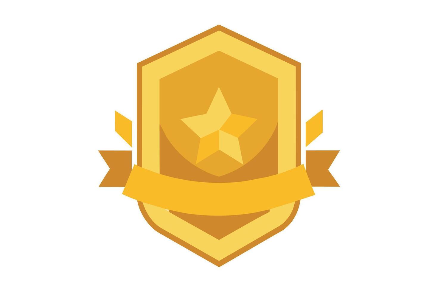 Gold Badge Elements design vector