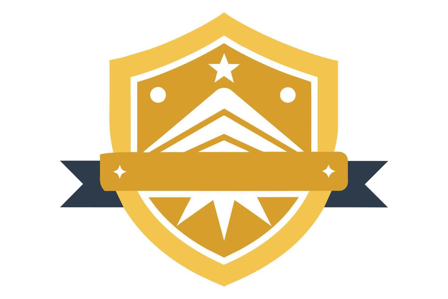 Gold Badge Elements design vector