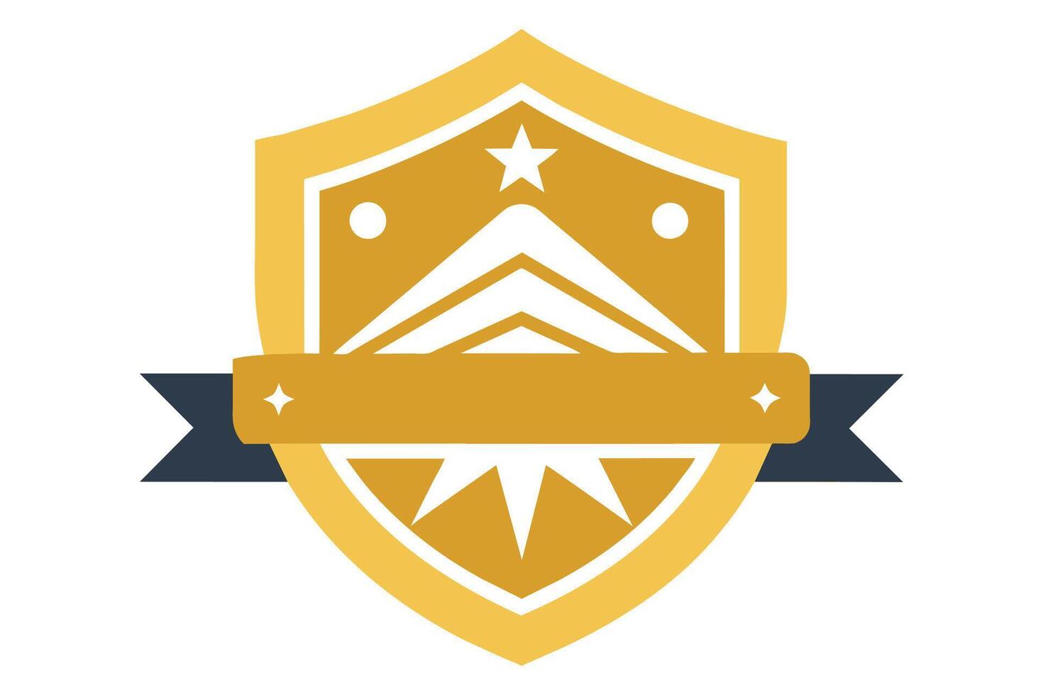 Gold Badge Elements design vector