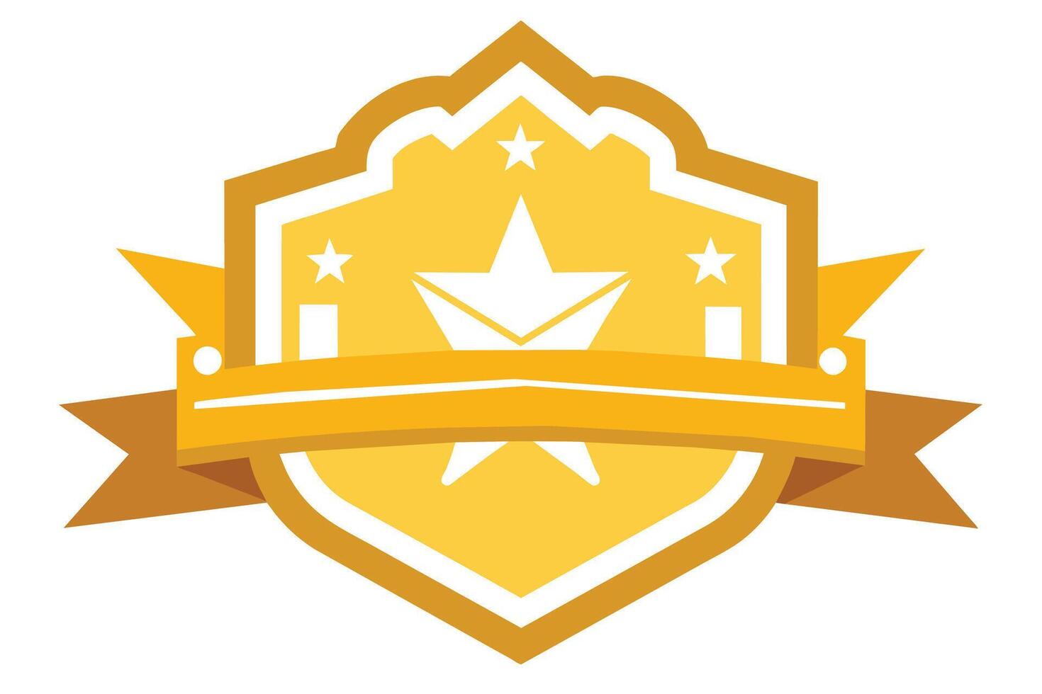 Gold Badge Elements design vector