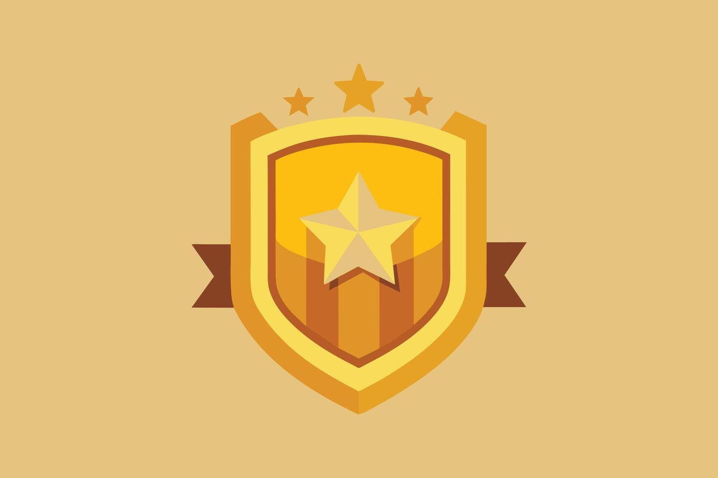 Gold Badge Elements design vector