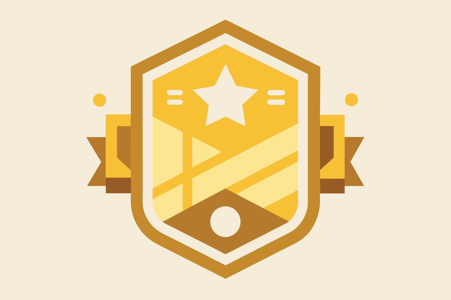 Gold Badge Elements design vector