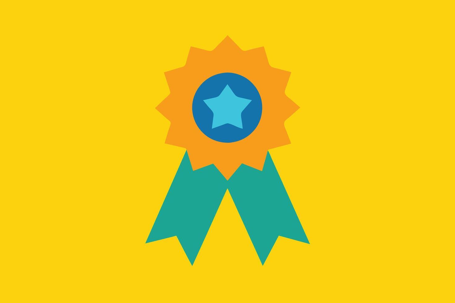 Simple Award Icons with Ribbon design vector