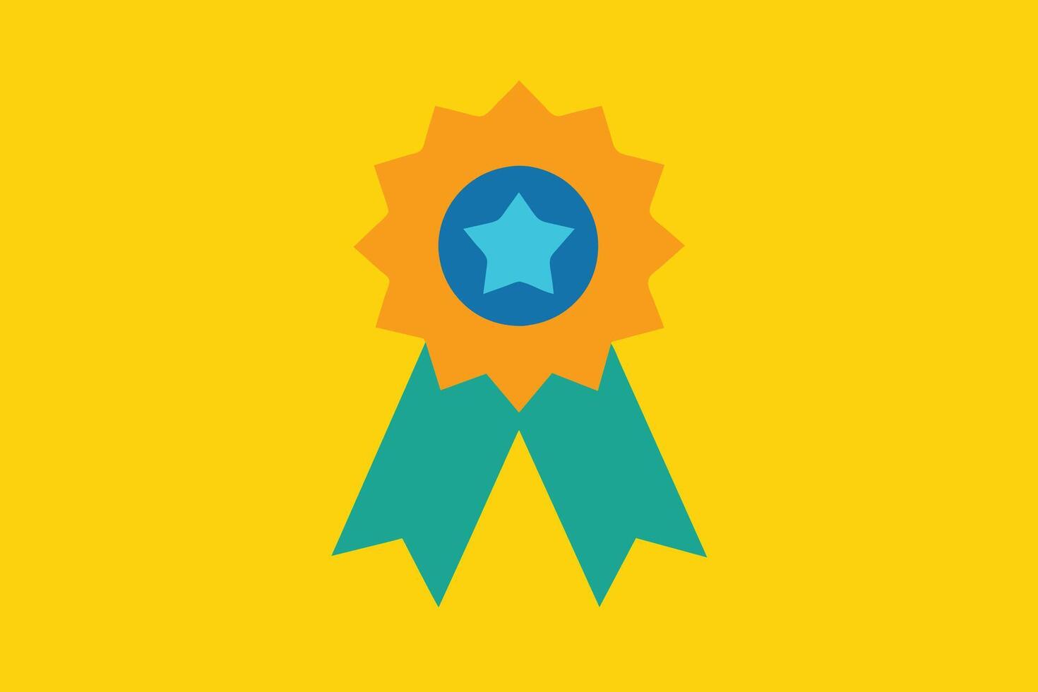 Simple Award Icons with Ribbon design vector