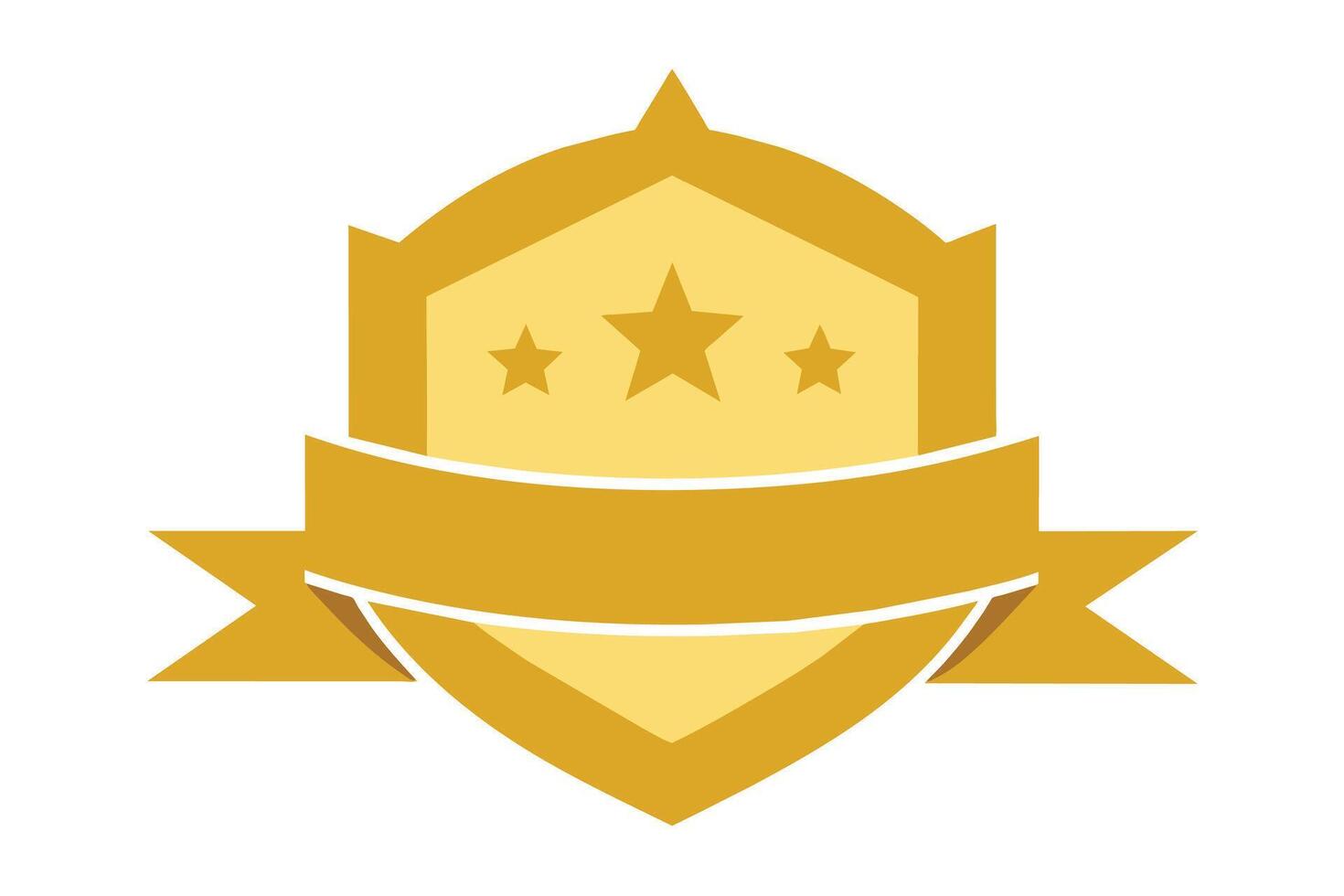 Gold Badge Elements design vector