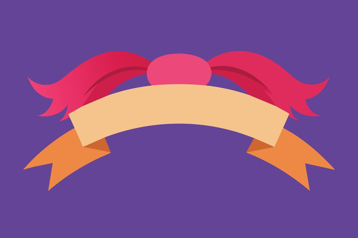 Hair Ribbon Set design vector