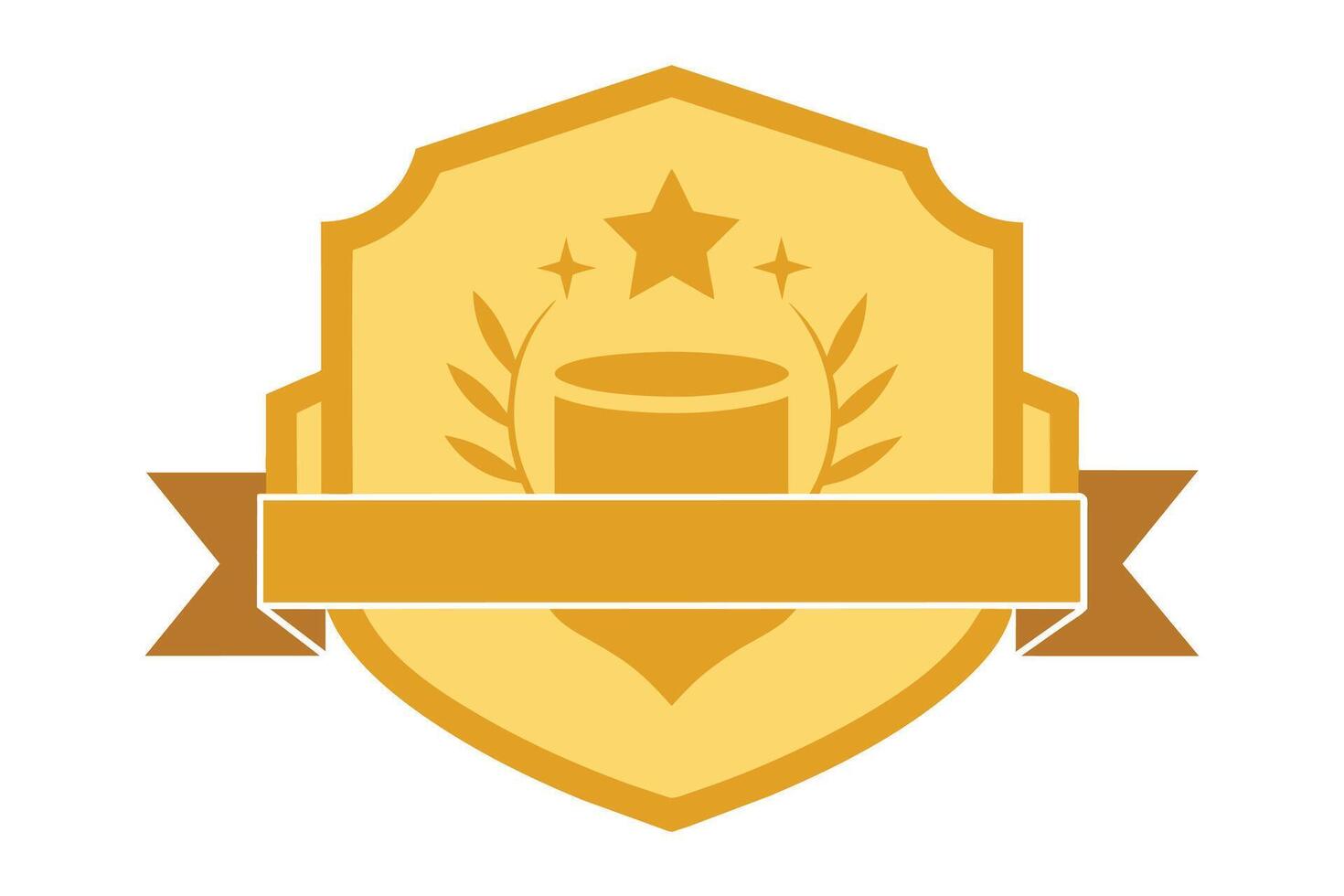 Gold Badge Elements design vector