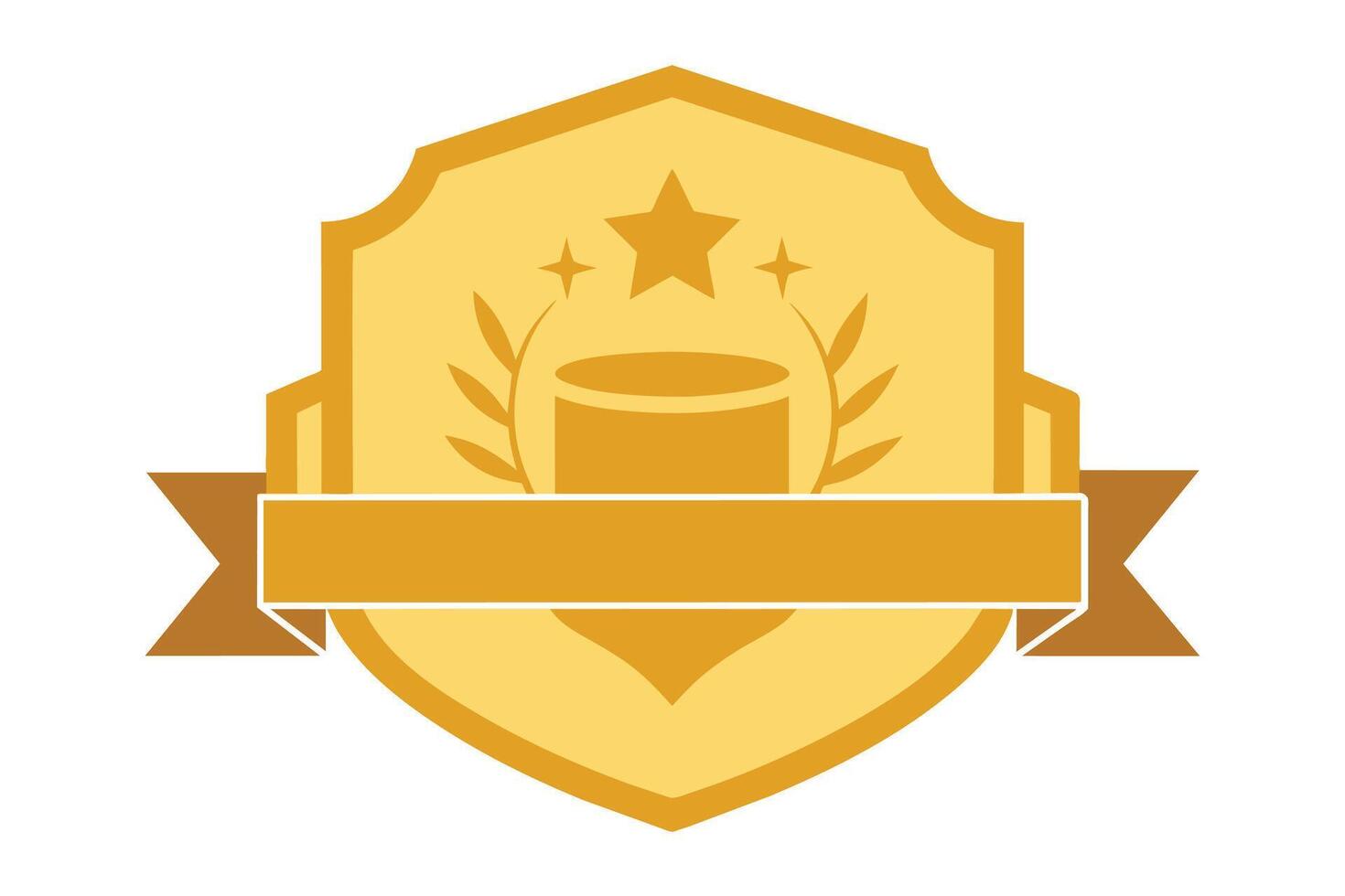 Gold Badge Elements design vector