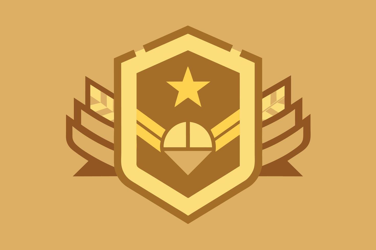 Gold Badge Elements design vector