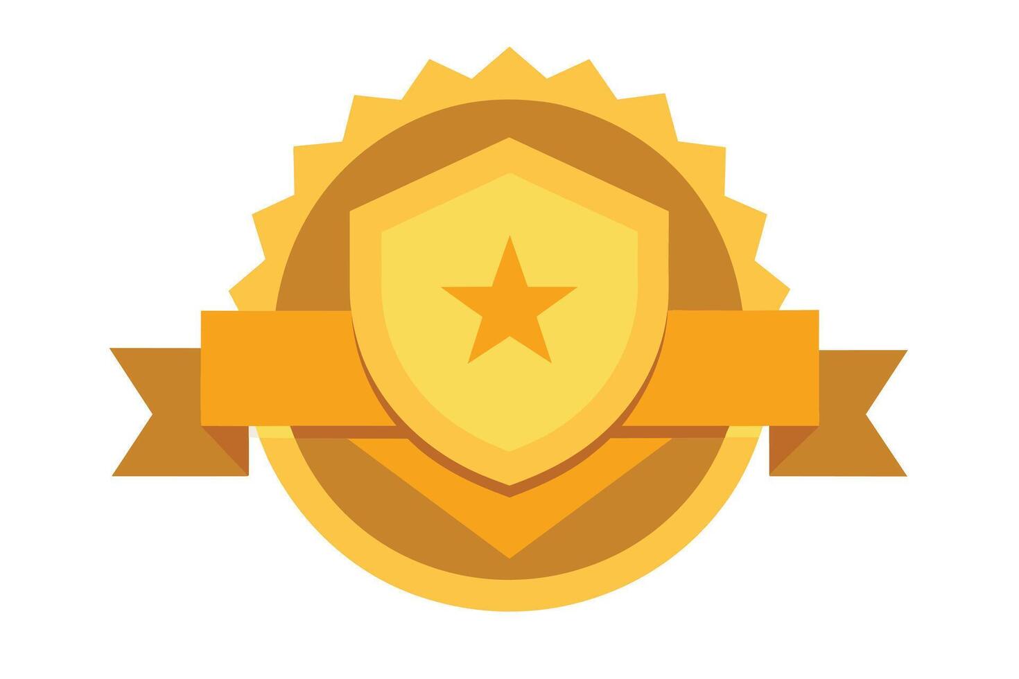 Gold Badge Elements design vector