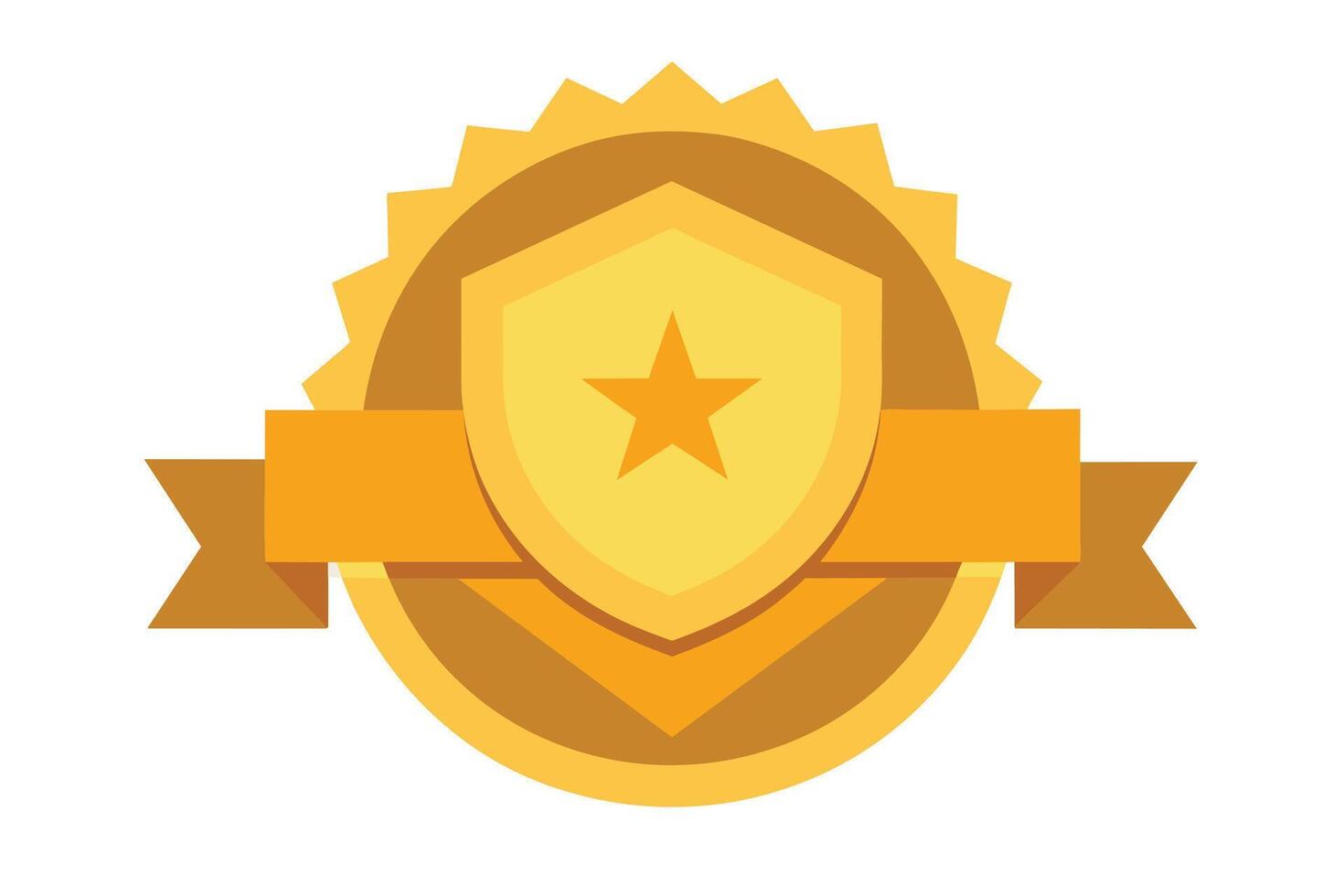 Gold Badge Elements design vector