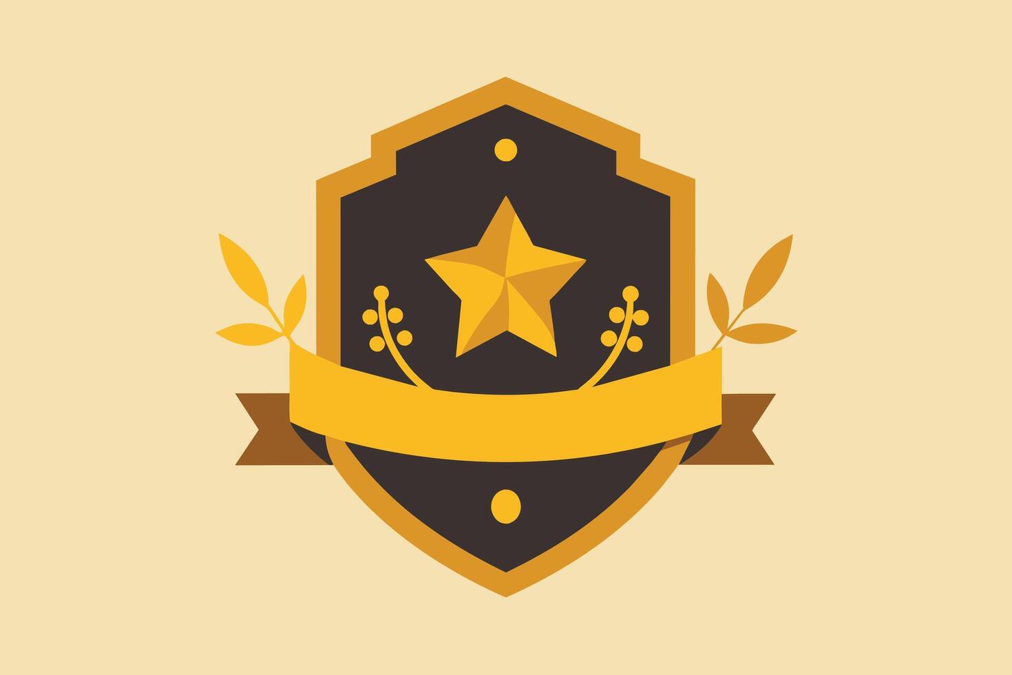 Gold Badge Elements design vector