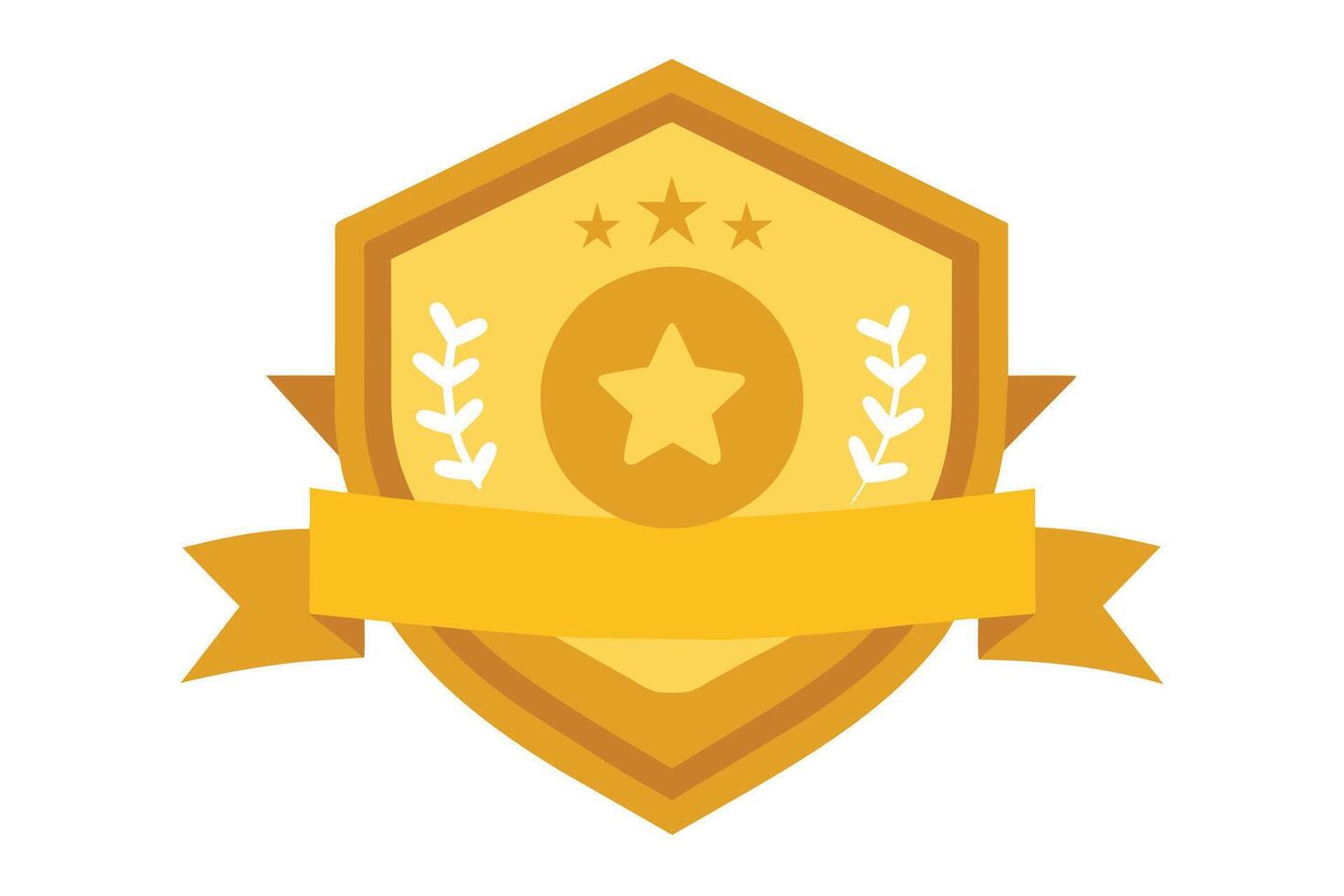Gold Badge Elements design vector