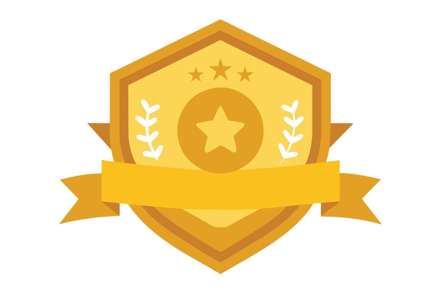 Gold Badge Elements design vector