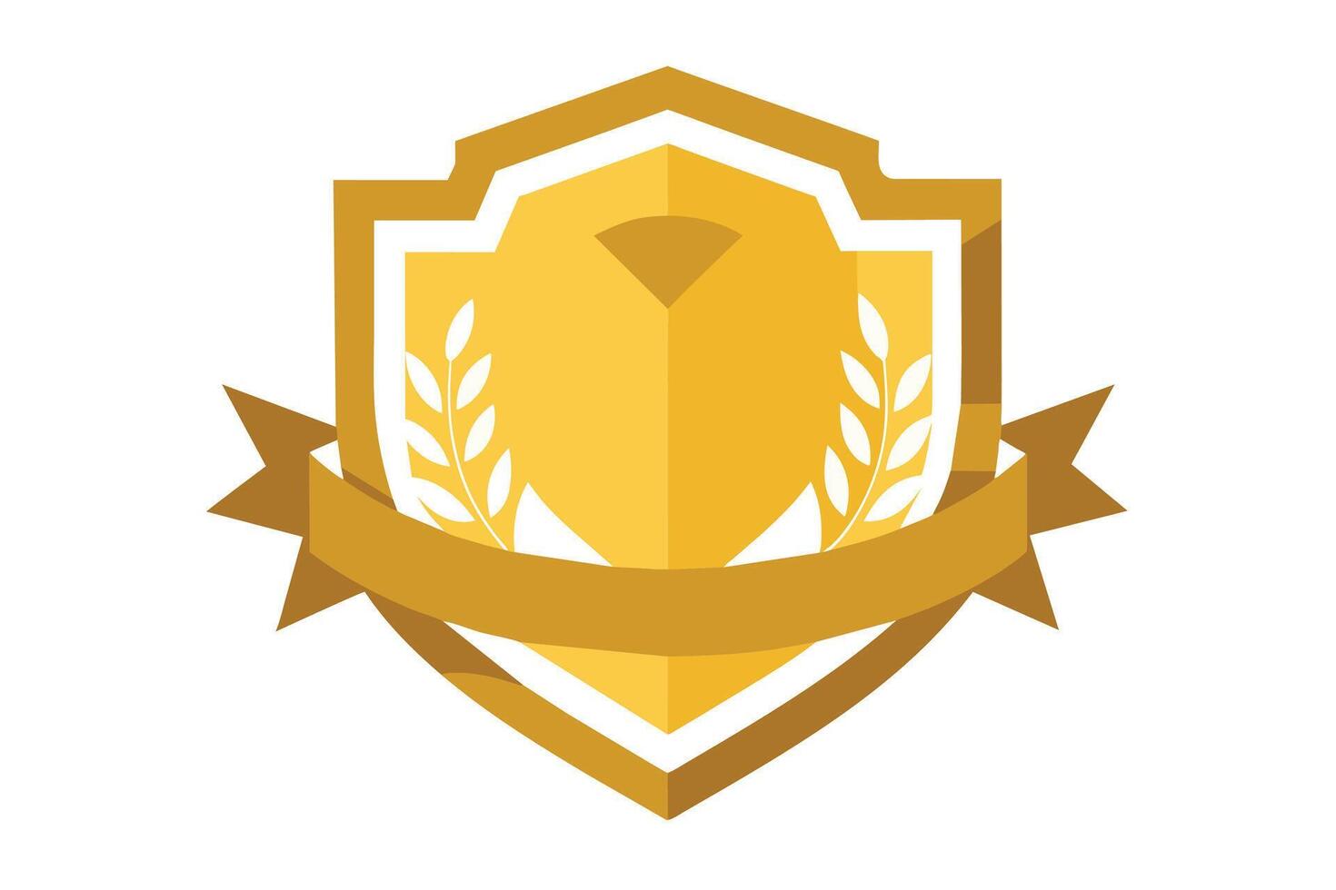 Gold Badge Elements design vector