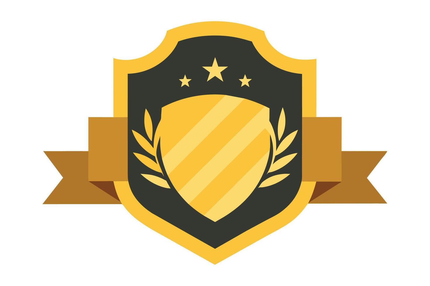 Gold Badge Elements design vector