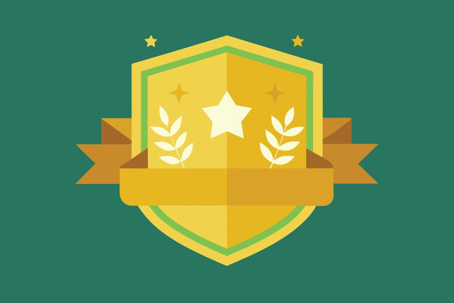 Gold Badge Elements design vector