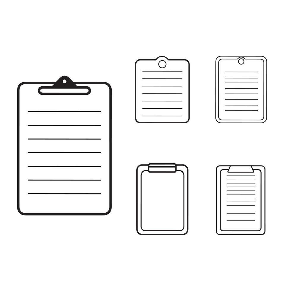 Menu icon set. Black Menu icon set on white background. illustration vector