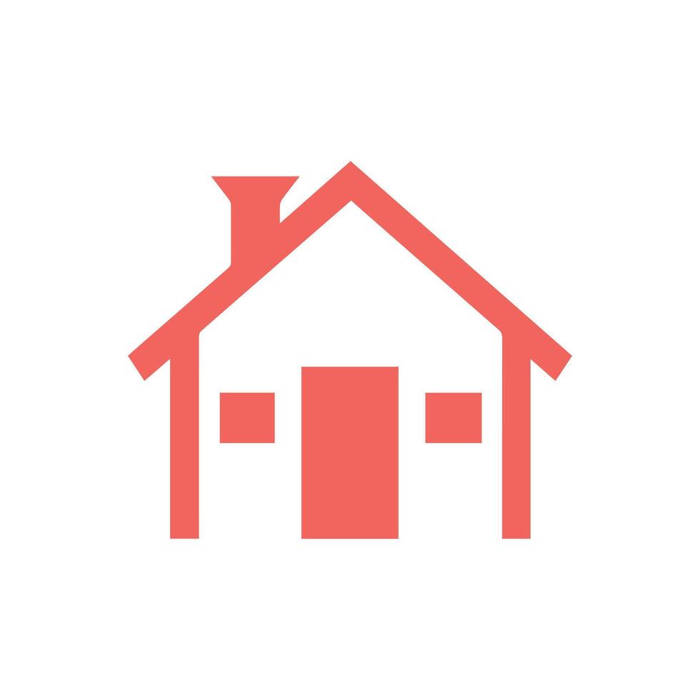 House icon on white background. illustration in trendy flat style vector