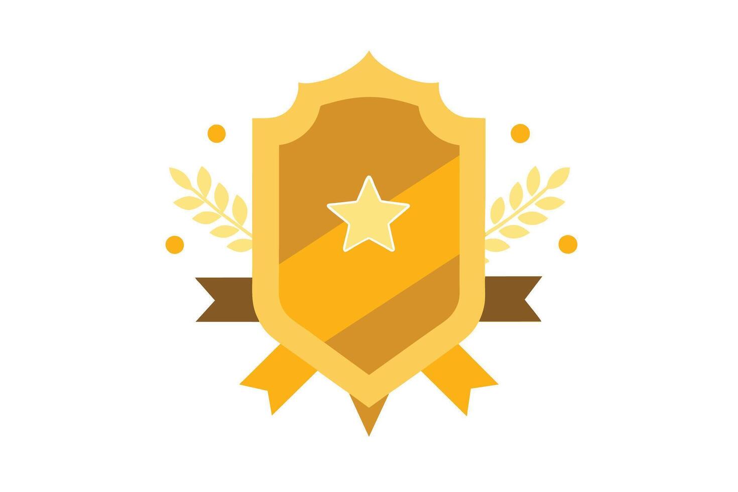 Gold Badge Elements design vector