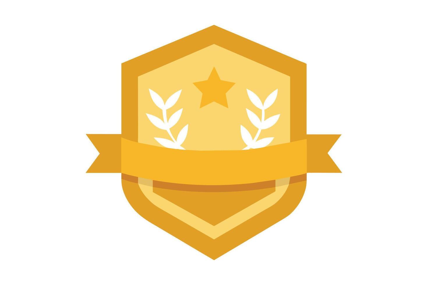 Gold Badge Elements design vector
