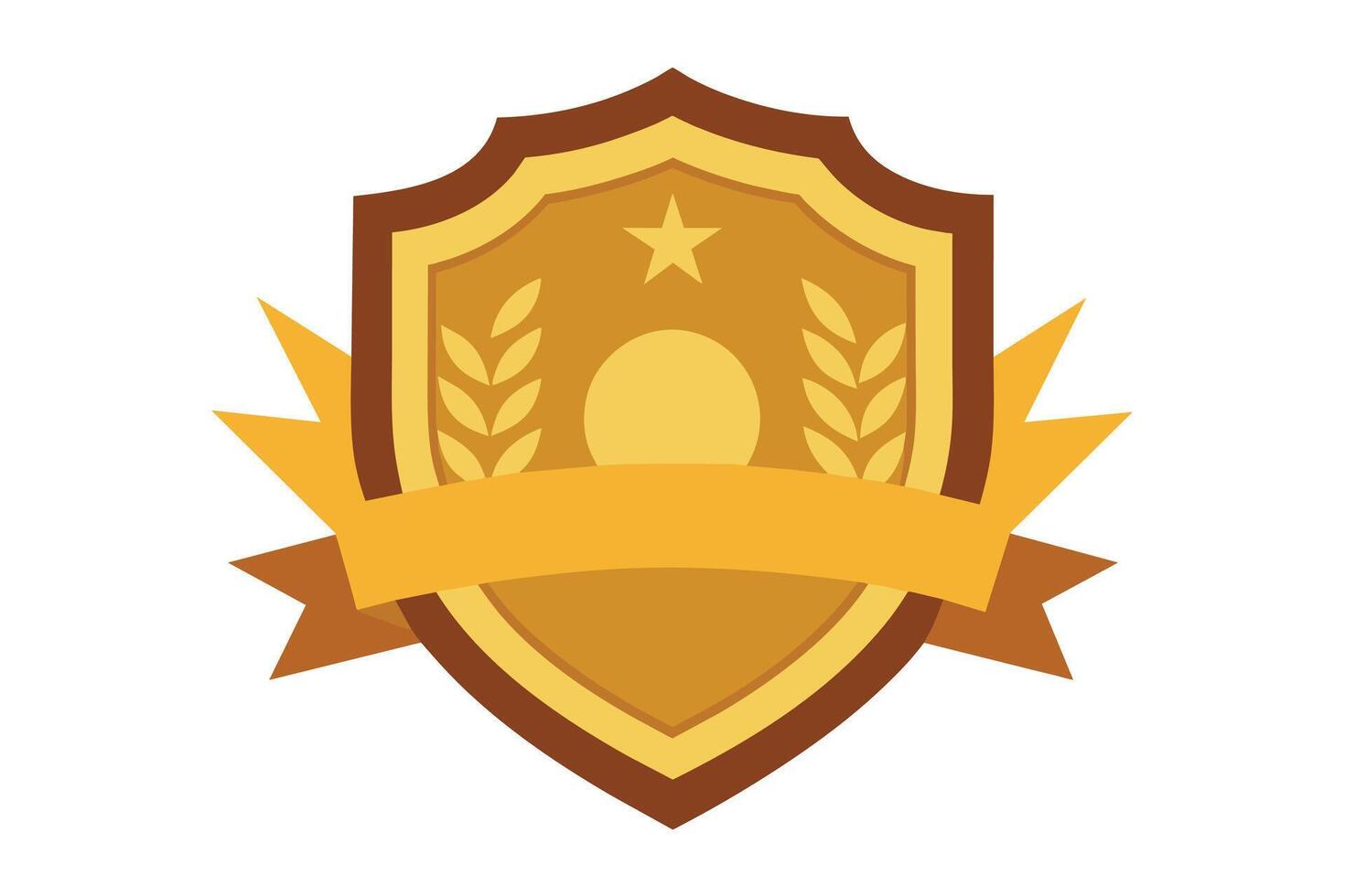 Gold Badge Elements design vector