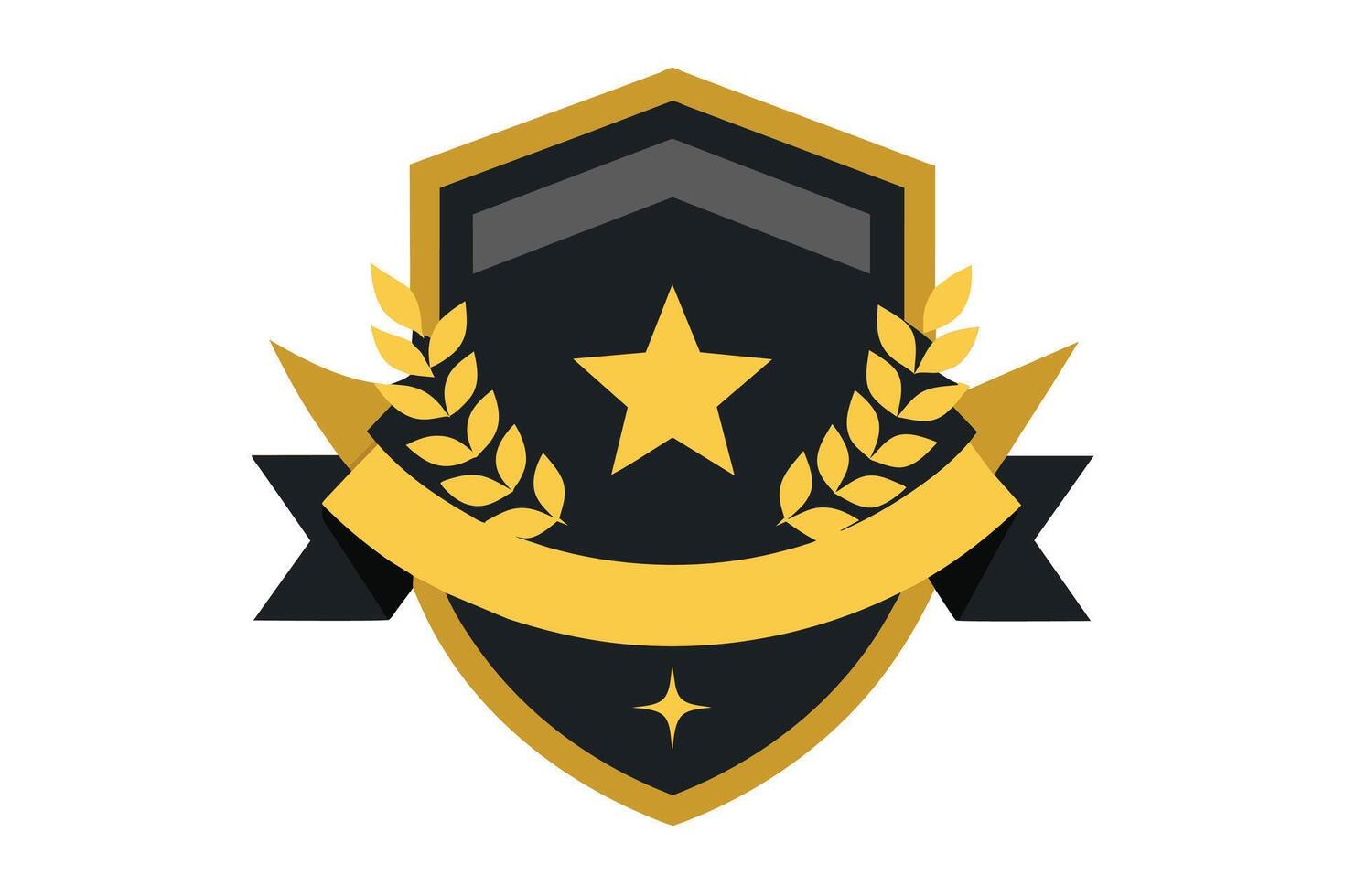 Gold Badge Elements design vector
