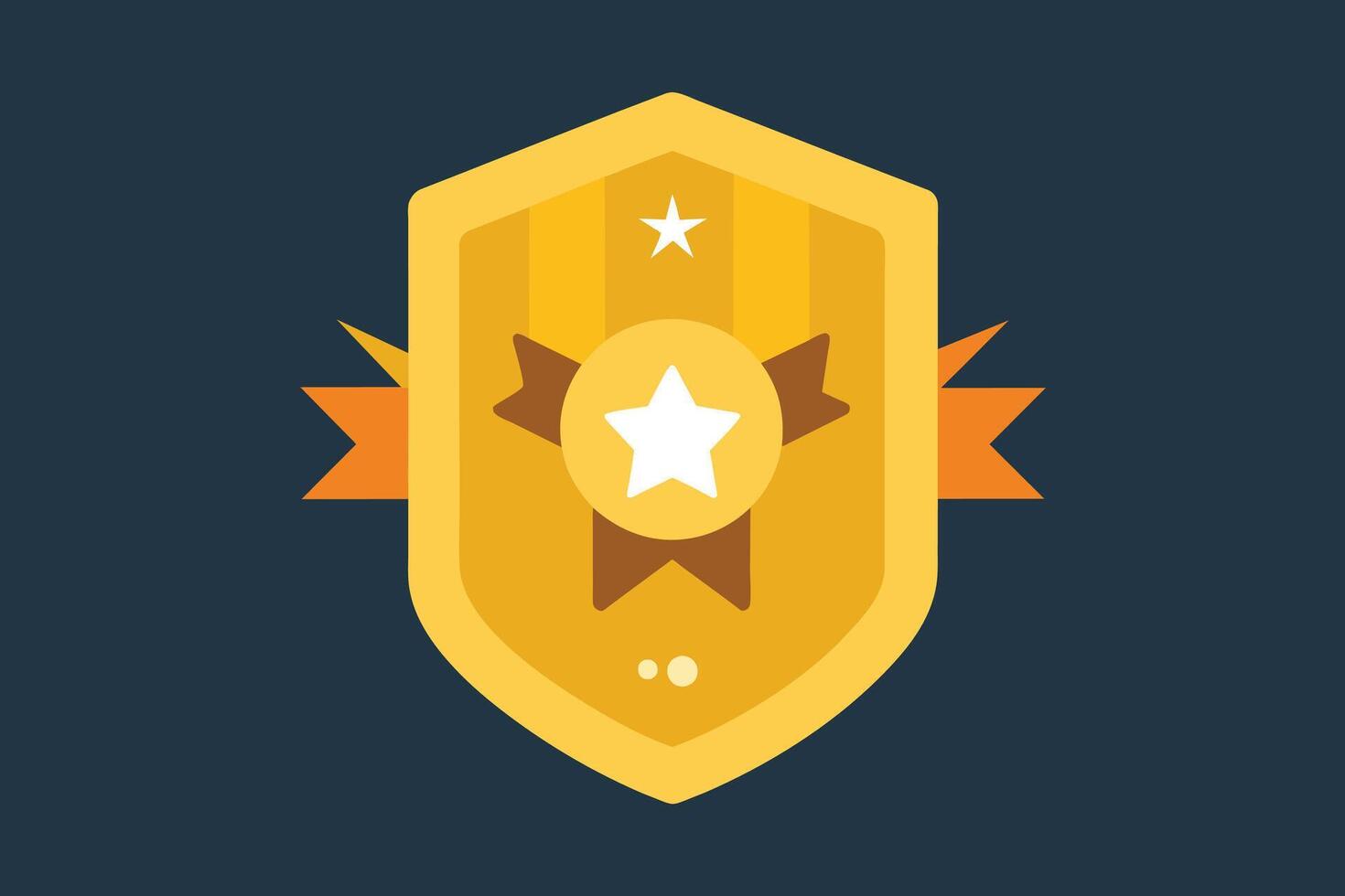 Gold Badge Elements design vector