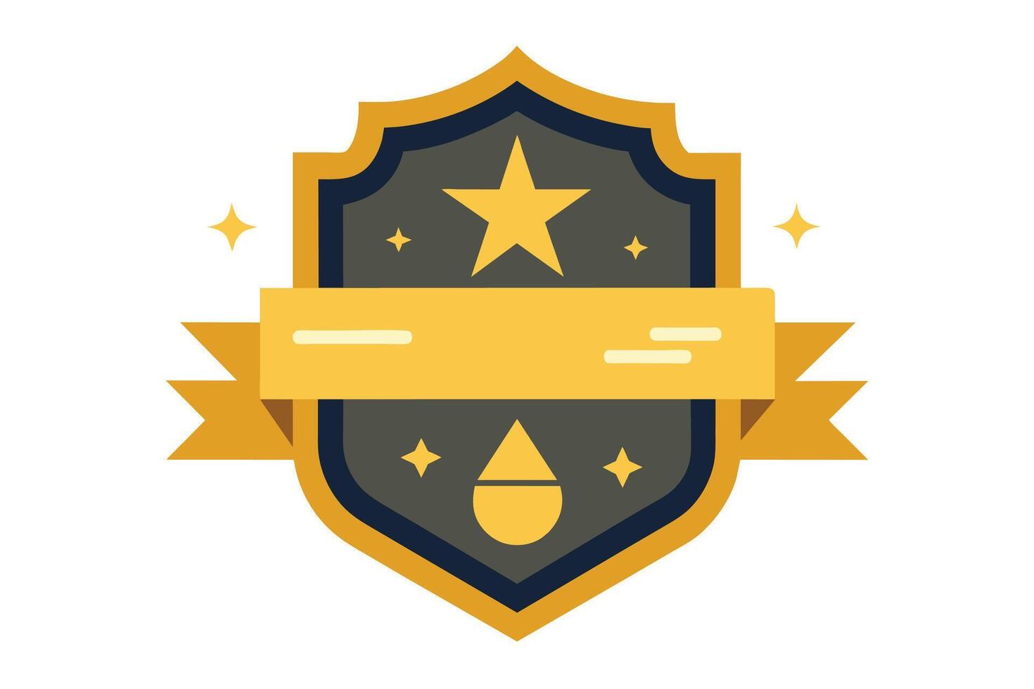 Gold Badge Elements design vector