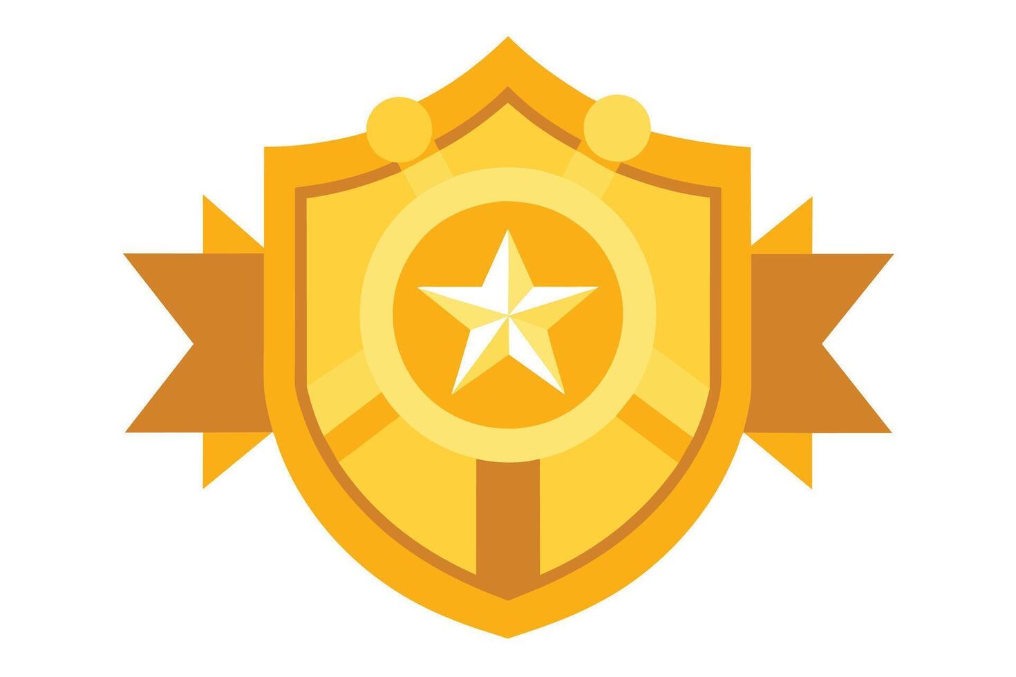 Gold Badge Elements design vector