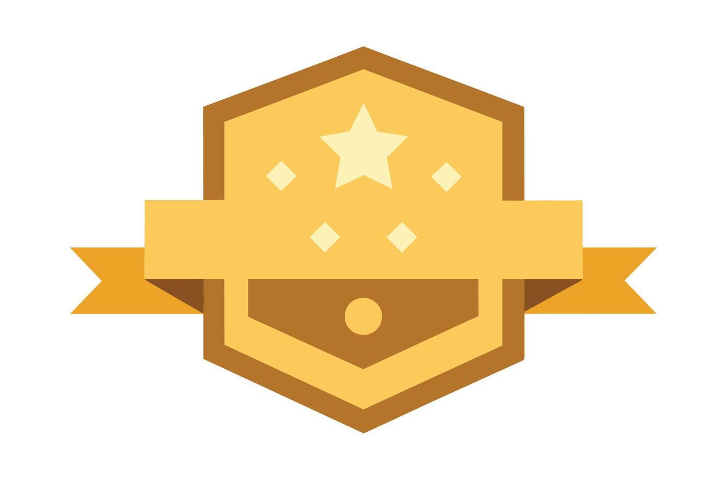 Gold Badge Elements design vector