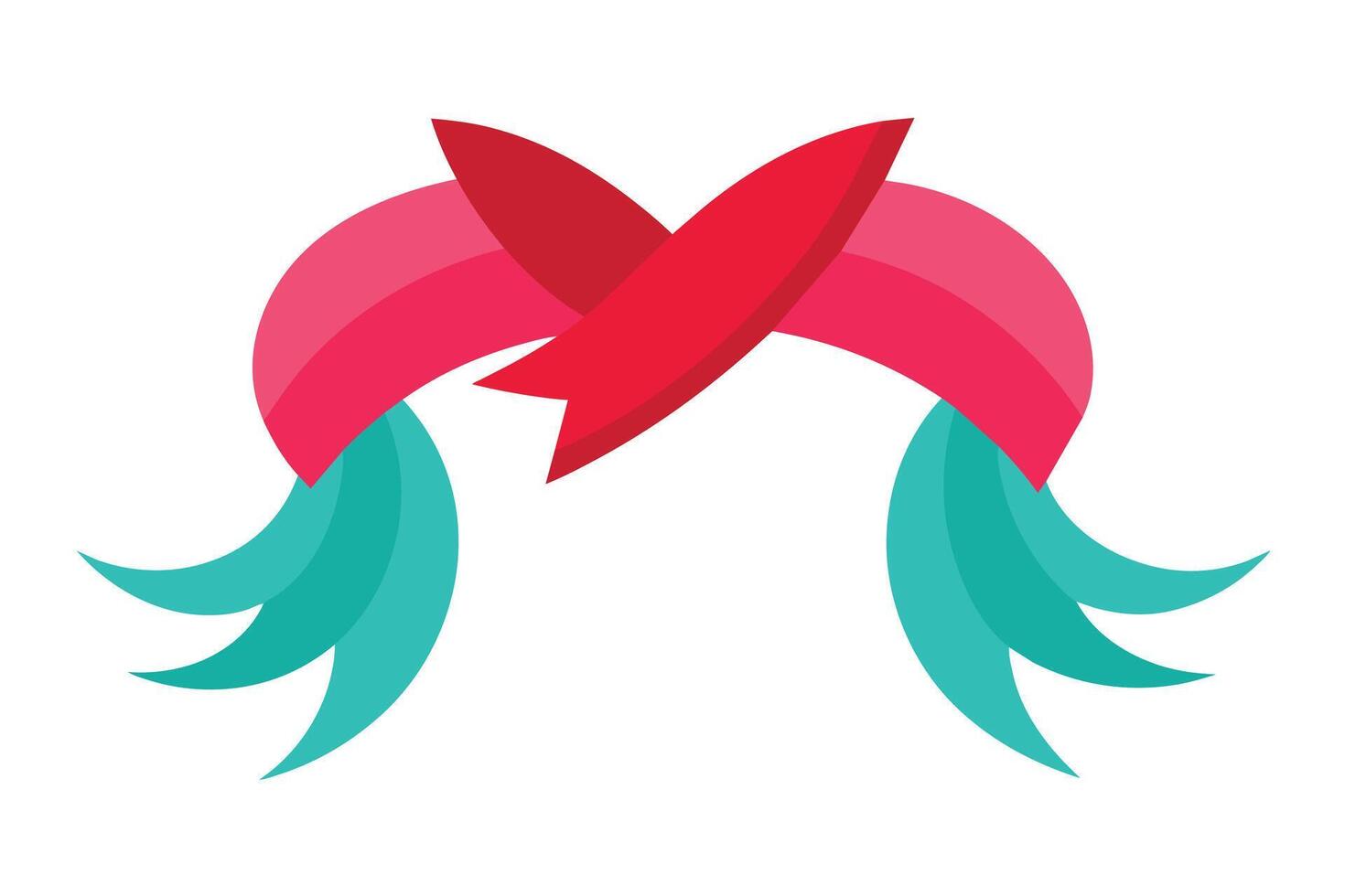 Hair Ribbon Set design vector