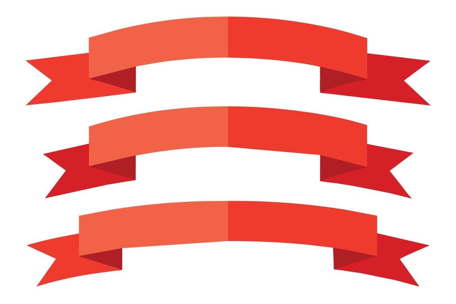 Ribbon s Set design vector