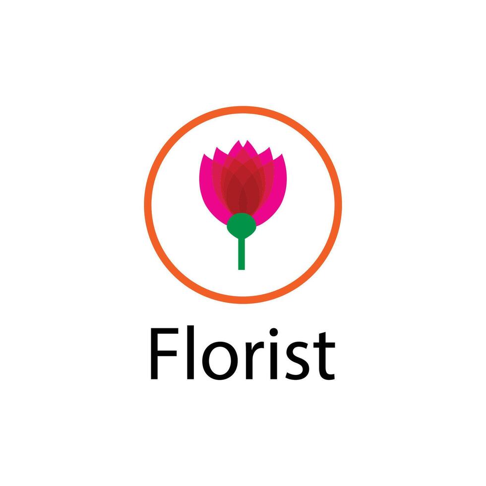 belleza florista botánico flor diseño vector