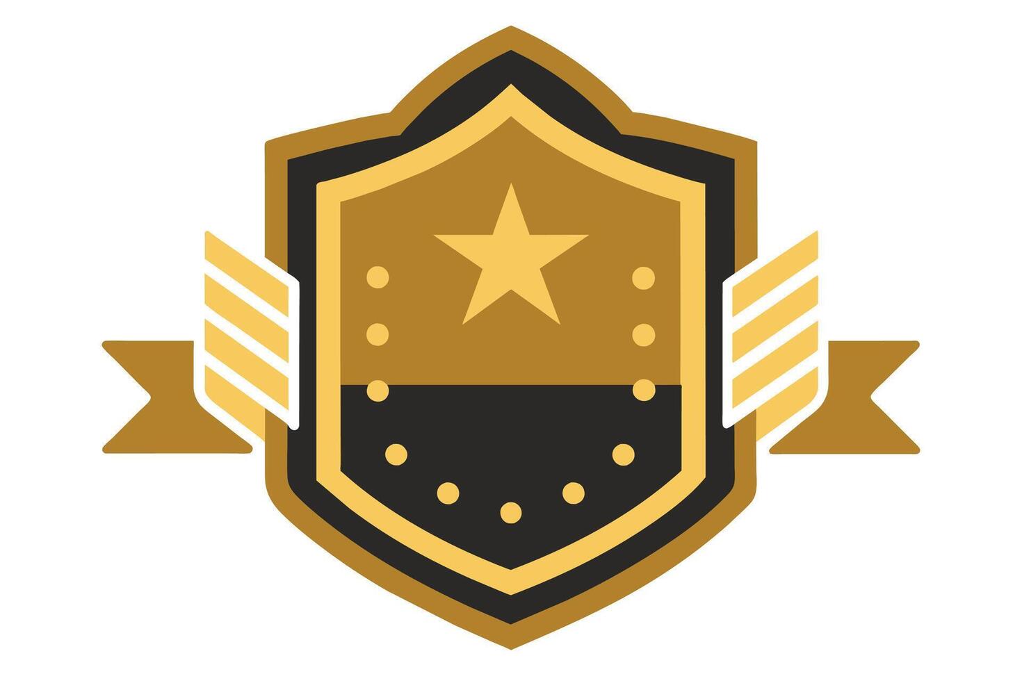 Gold Badge Elements design vector