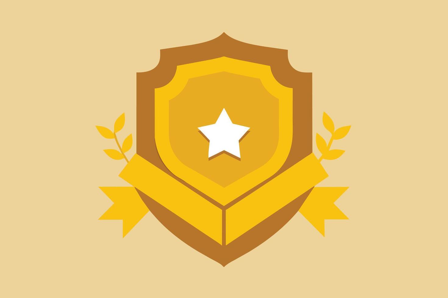 Gold Badge Elements design vector