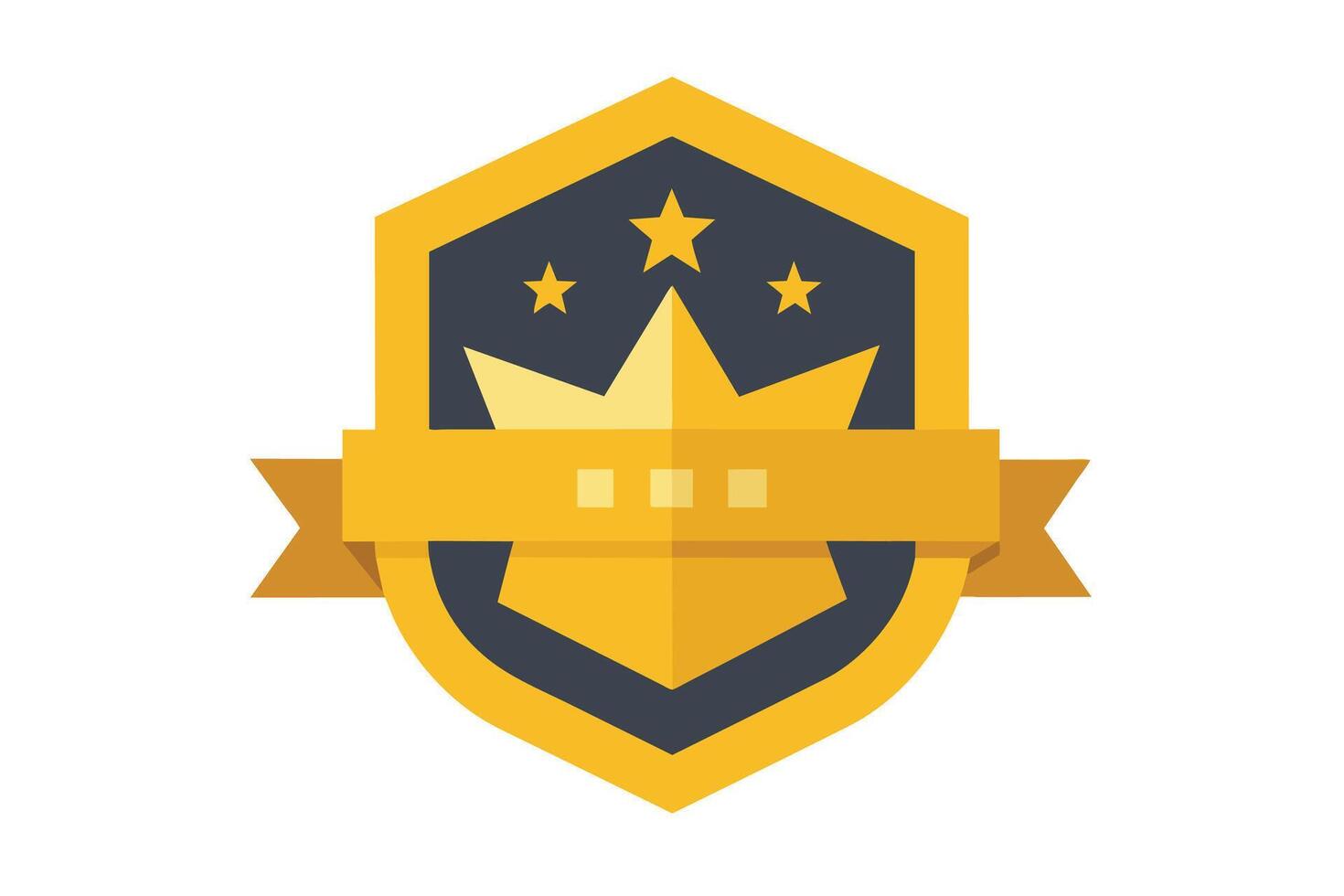 Gold Badge Elements design vector