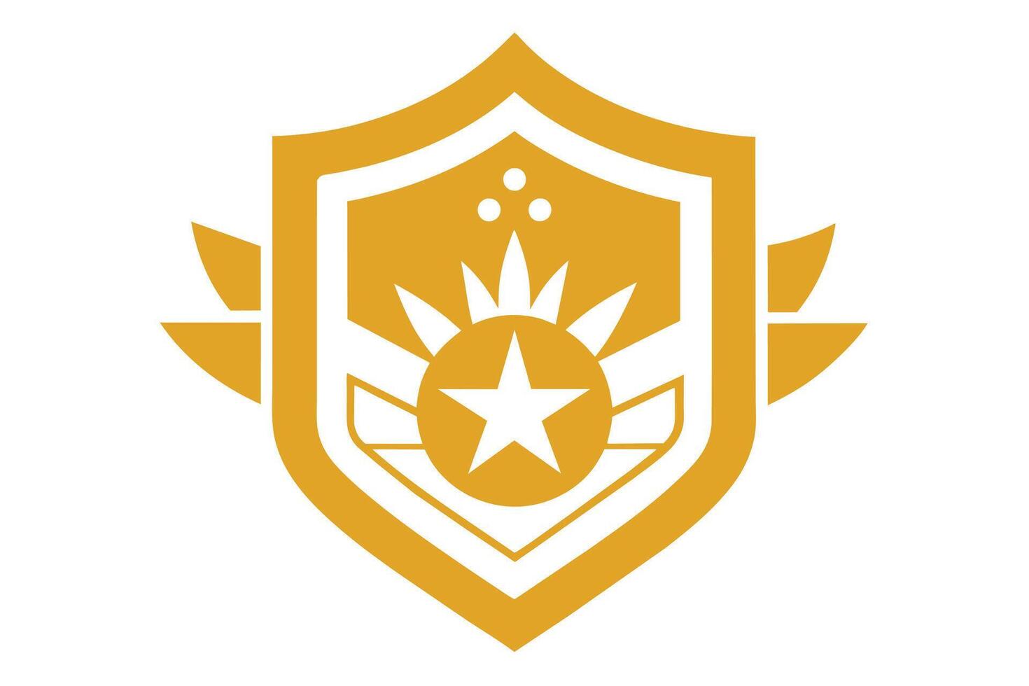 Gold Badge Elements design vector