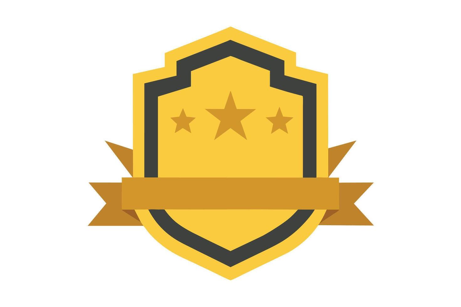 Gold Badge Elements design vector